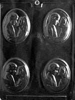 Bride & Groom Medallion Chocolate Mold