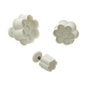 Ateco 3 Piece, 6-Petal Flower Plunger Cutters