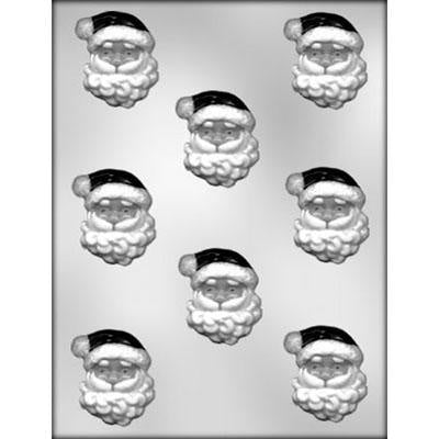 Santa Face  with Curly Beard Chocolate Mold