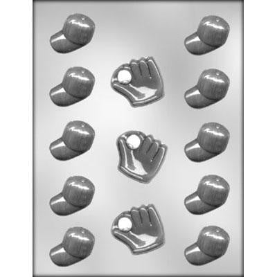 Baseball Caps/Gloves Chocolate Mold