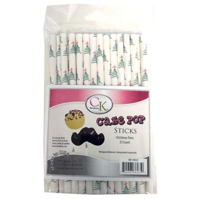 Cake Pop Sticks - Christmas Trees