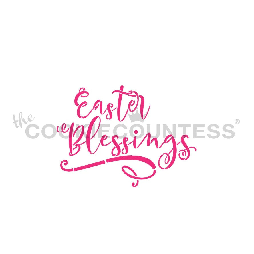 Easter Blessings Stencil