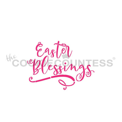 Easter Blessings Stencil