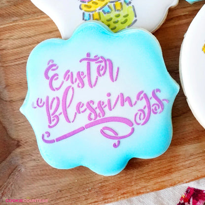 Easter Blessings Stencil