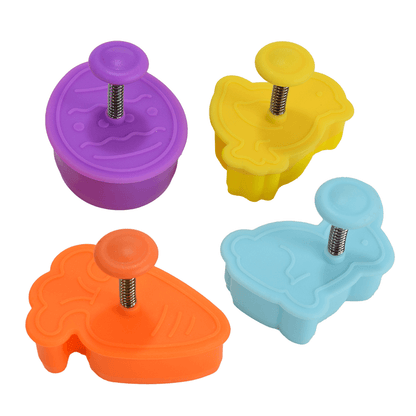 4 Piece Easter Stamper Cookie Cutter Set