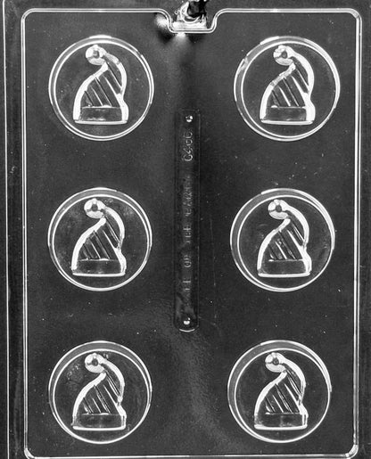 Christmas Hats Chocolate Covered Cookie Mold