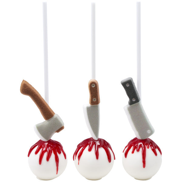 Halloween Ax & Cleaver Edible Decorations Pack of 6 Frans Cake and