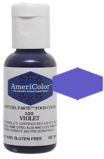 Violet, Americolor Soft Gel Paste Food Color, .75 oz