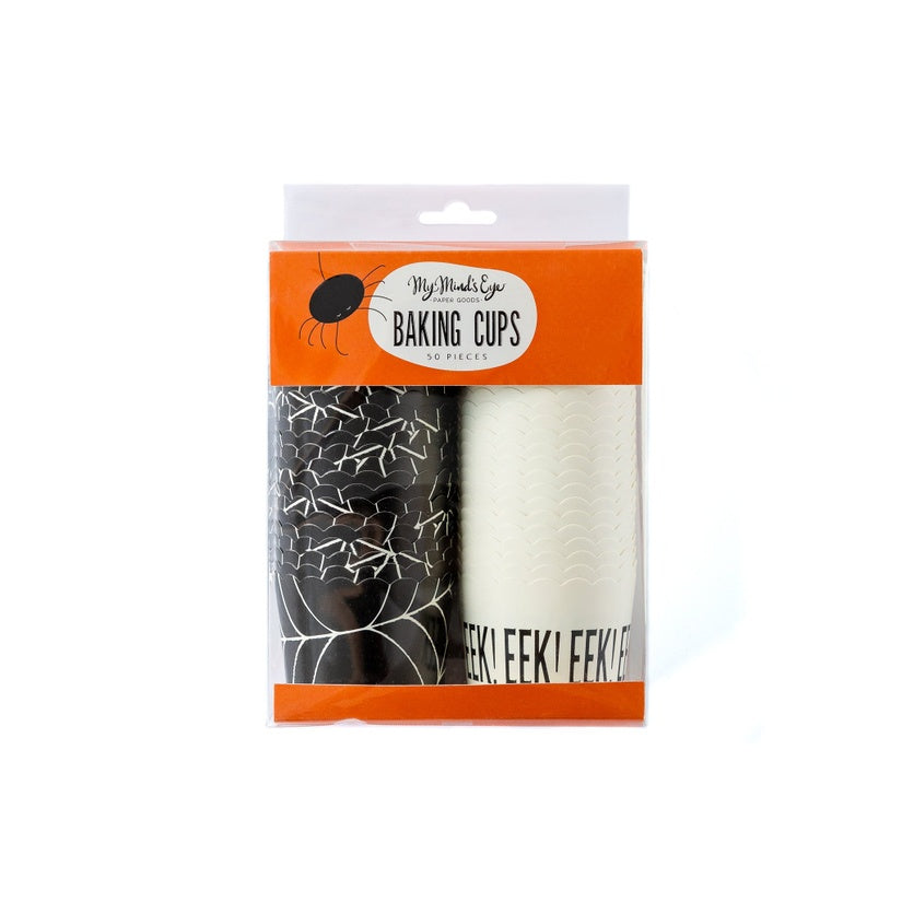 Halloween Spider Web Baking Cups