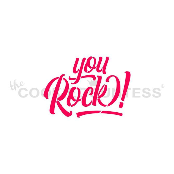 You Rock Stencil