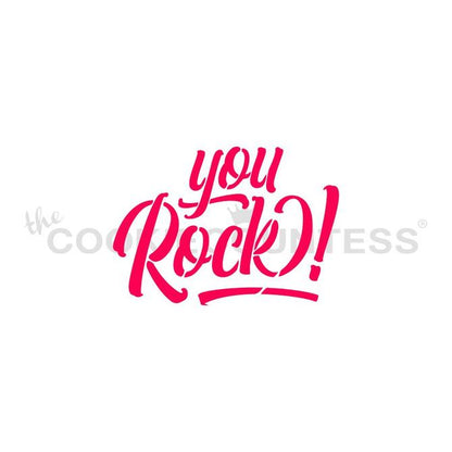 You Rock Stencil