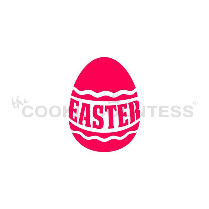 Easter Wrapped Egg Stencil