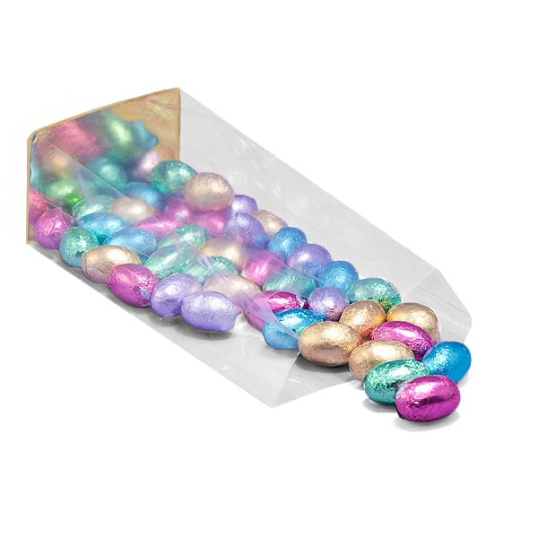 4x2.5x13 Gold Hard Bottom Cello Bags - 10 Bags