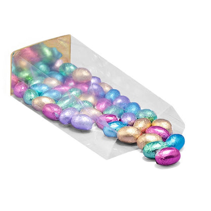4x2.5x13 Gold Hard Bottom Cello Bags - 10 Bags