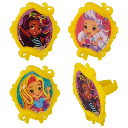 Sunny Day Inspired Cupcake Rings -12 Rings