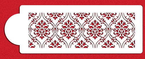Royal Damask Cake Side Stencil