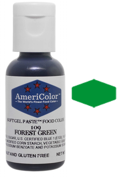 Forest Green, Americolor Soft Gel Paste Food Color, .75oz