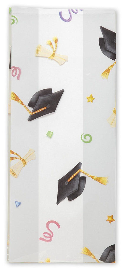 Graduation Cellophane Treat Bags - 3.5x2x7.5 - 10 Bags