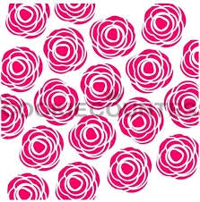 Scribble Roses Stencil