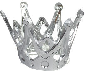 Silver Crown and Cake Topper