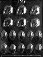Footballs And Helmet Chocolate Mold