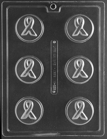 Awareness Ribbon Chocolate Covered Cookie Mold