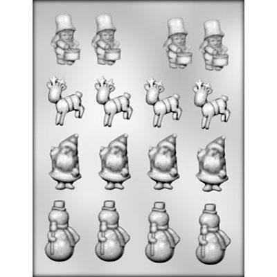 Assortment of Christmas Icons Chocolate Mold