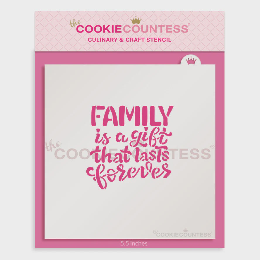 Family Is A Gift Thanksgiving Stencil