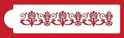 Fancy Fleur De Lis Cake Side Stencil