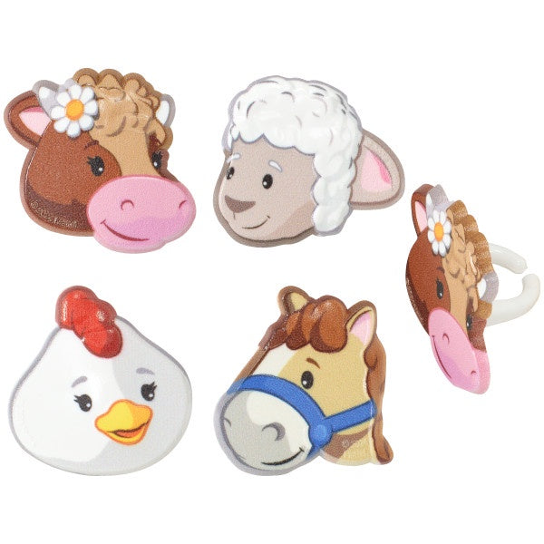 Fisher-Price™ Little People™ Farm Animal Friends Cupcake Rings - 12 Rings