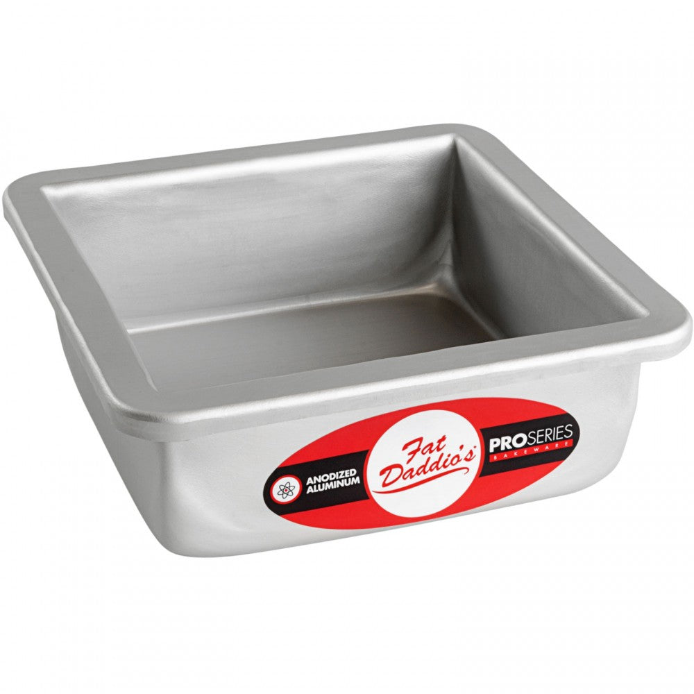 image of fat daddios 6 inch square cake pan