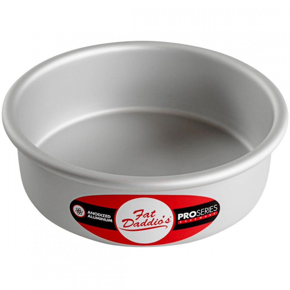 image of fat daddios round cake pan that is 6 inch diameter and 2 inches deep