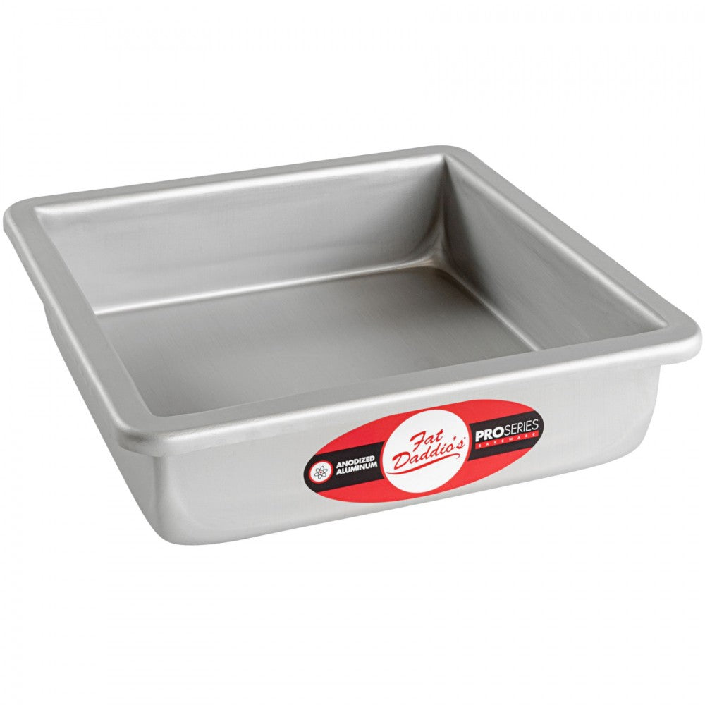 image of fat daddios 8 inch square cake pan