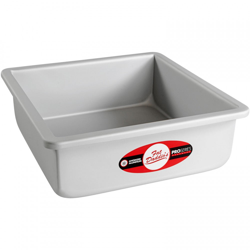 image of fat daddios 8 inch square cake pan