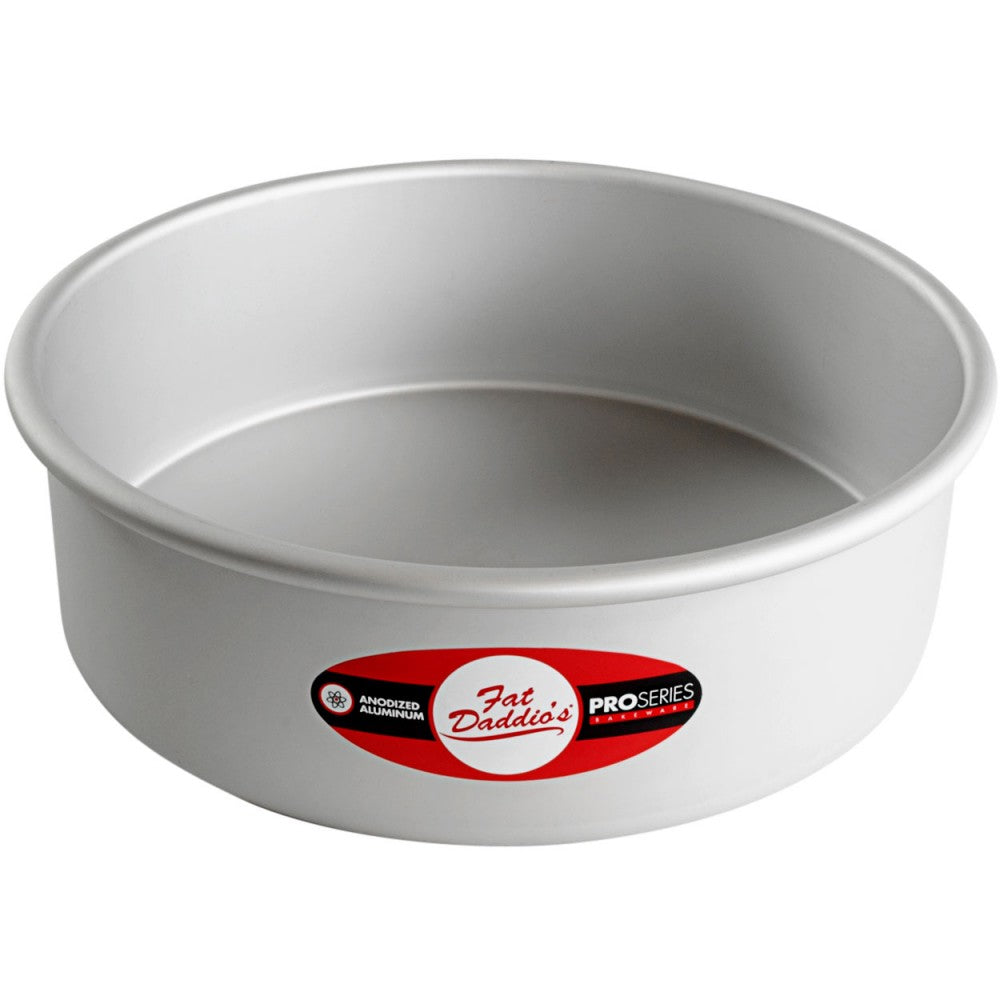 image of fat daddios 9 inch round cake pan that is 3 inches deep