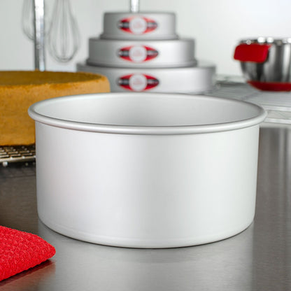 image of fat daddios round cake pan that is 4 inches deep
