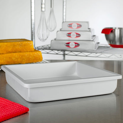 image of fat daddios square cake pans that are 2 inches deep