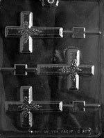 Dotted Holy Cross Lollipop Chocolate Mold