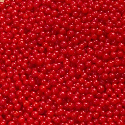 Red Sugar Pearls - 4MM