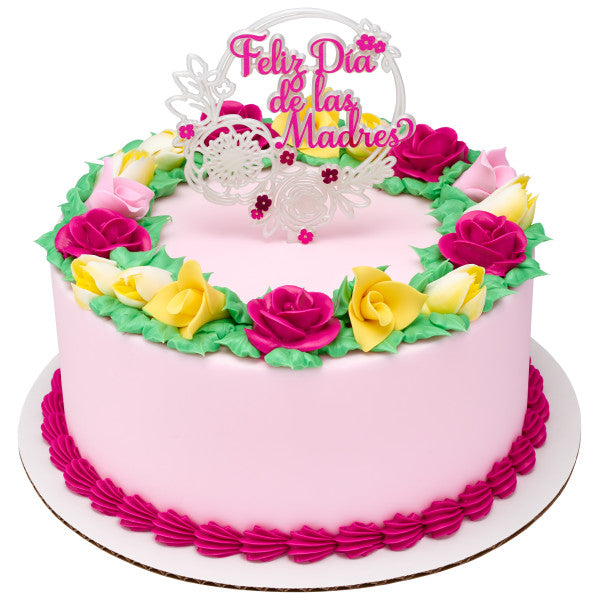 Feliz Dia De Las Madres Large Cake Pick