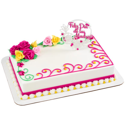 Feliz Dia De Las Madres Large Cake Pick