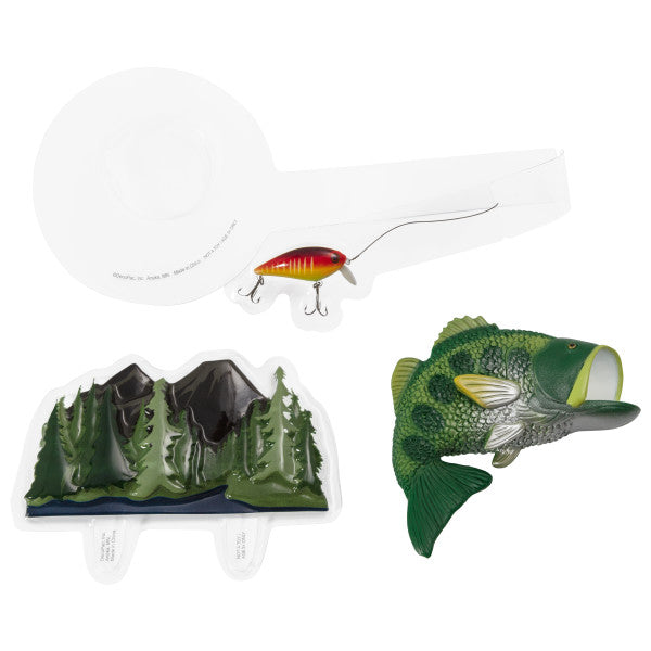 Catching the Big One Fishing Cake Topper Set