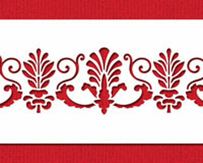 Fancy Fleur De Lis Cake Side Stencil