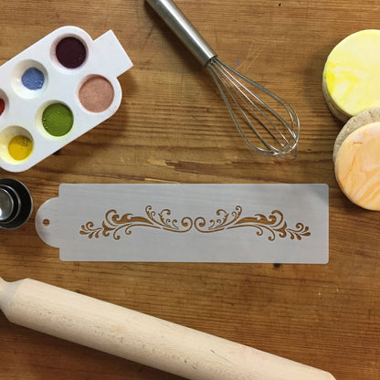 Florentine Scroll Cake Side Stencil