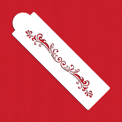 Florentine Scroll Cake Side Stencil