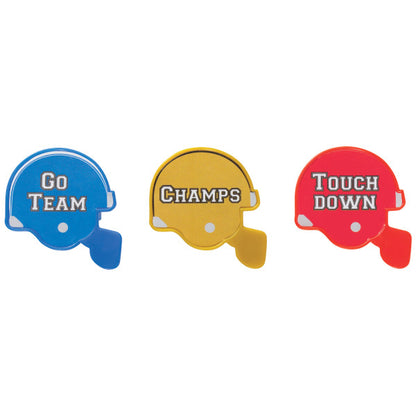 Football Helmet Cupcake Rings - 12 Cupcake Rings