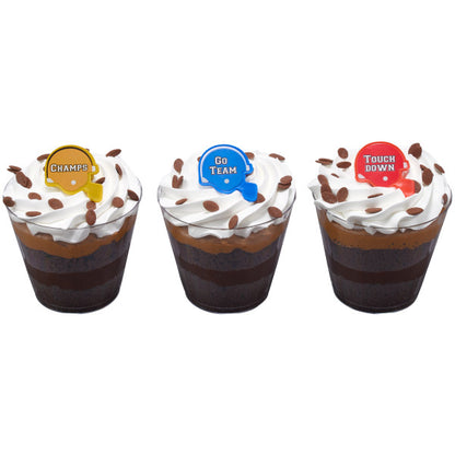 Football Helmet Cupcake Rings - 12 Cupcake Rings