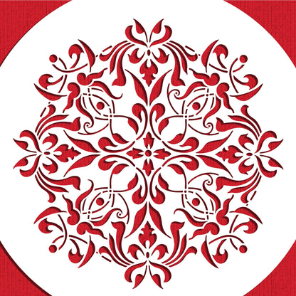 French Medallion Cake Stencil