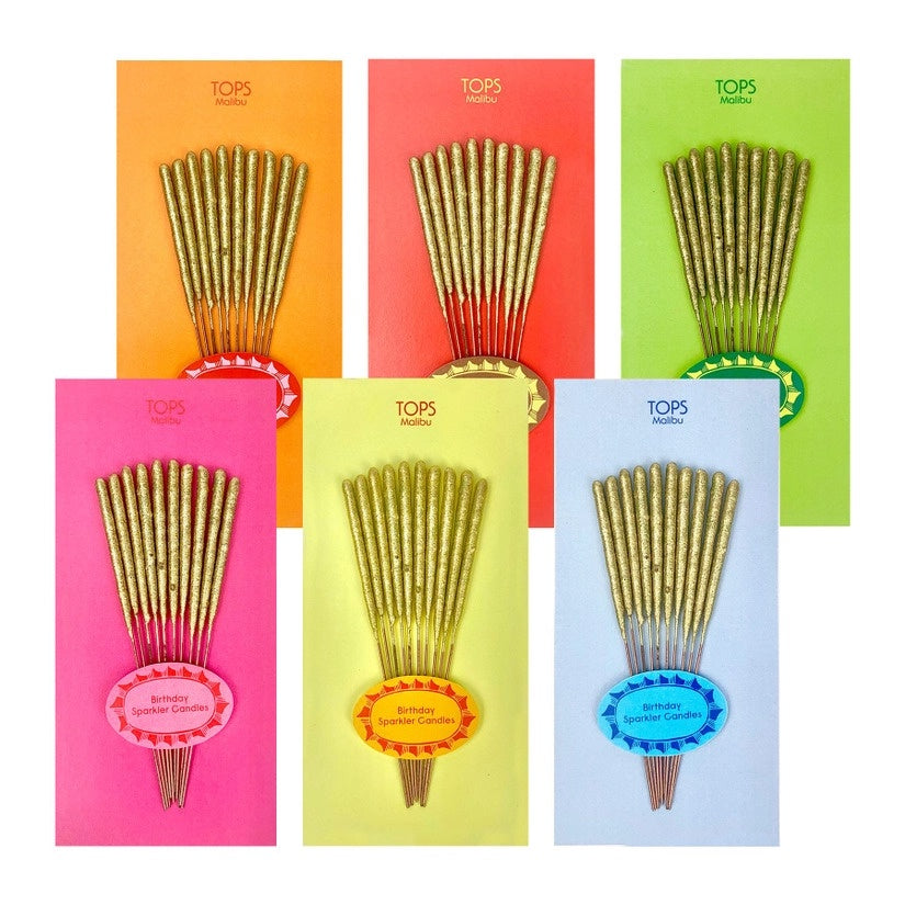 Mini Birthday, Gold Sparkle Candles