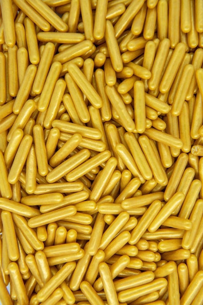 Gold, Metallic Sugar Rods, 4oz